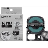 キングジム 「テプラ」PROテープカートリッジマットラベル透明 SB12TS