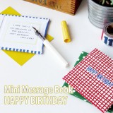 ミニ メッセージブック HAPPY BIRTHDAY メッセージカード プレゼント 贈り物 ギフト 誕生日 バースデーカード A119