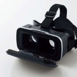 スタンダードVRゴーグル VRリモコンセット スマホ 4.8～7.0インチ対応 VR体験 バーチャル 映像 VRグラス ブラック エレコム VRG-M02RBK