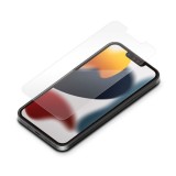 iPhone 13 mini 5.4インチ 液晶保護フィルム 抗菌 衝撃吸収 光沢 貼り付けキット付属 保護ケースに干渉しにくい 安心設計 PGA PG-21JSF01
