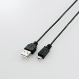 【即納】【代引不可】エレコム(ELECOM) 汎用 極細Micro-USB(A－MicroB)ケーブル ブラック 製品型番：MPA-AMBXLP05BK