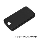 iPhone 13 mini 5.4インチ ディズニー ガラスフリップケース 背面クリア 手帳型ケース マグネットロック カード収納 PGA PG-DGF21J