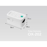 パルスオキシメータ PI測定機能搭載 LED表示モデル ホワイト ドリテック OX-202WT