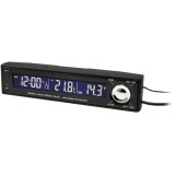 クロック・サーモ・ボルトメーター2 電波時計/車内外温度(切り替え式）/車両電圧表示 カシムラ AK-214