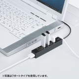 【即納】【代引不可】USB2.0ハブ 10ポート ACアダプタ付 USBハブ USB2.0/ 1.1対応 セルフパワー・バスパワー両対応 コンパクト ブラック サンワサプライ USB-2H1001BKN