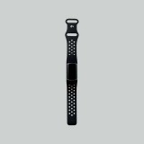 【代引不可】Fitbit Charge 5 シリコンバンド Mサイズ トラッカー スマートウォッチ バンド 通気穴 軽量 スポーツ アクティブ シンプル エレコム SW-FI221BDSCM