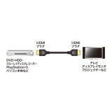 【代引不可】HDMIケーブル イーサネット対応 ハイスピード 2m 4K/30Hz フルHD ARC 対応 スリム＆スモール ブラック サンワサプライ KM-HD20-SS20