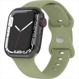 Apple Watch 49/45/44/42mm対応 シリコンバンド グリーン アップルウォッチ ベルト バンド シリコン カラー シンプル うぃすたりあ GRK-WM10GL