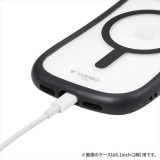 iPhone 15 Pro Max 対応 高速充電対応・耐傷・耐衝撃ハイブリッドケース ViAMO charge ライトブラック LEPLUS NEXT LN-IL23VMCLBK