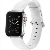 Apple Watch 49/45/44/42mm対応 レザーバンド ホワイト アップルウォッチ ベルト バンド PUレザー おしゃれ シンプル うぃすたりあ GRK-WM11WH
