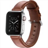 Apple Watch 49/45/44/42mm対応 レザーバンド ブラウン アップルウォッチ ベルト バンド PUレザー おしゃれ シンプル うぃすたりあ GRK-WM11BR