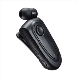 【代引不可】Bluetooth モノラルヘッドセット 両耳対応 ケーブル巻き取り クリップタイプ 振動機能付き USB充電 ブラック サンワサプライ MM-BTMH50BK