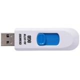 USBフラッシュメモリ USTW USB2.0 8GB 端子部分の引き出し収納ができるスライド方式 ホワイト ADTEC AD-USTW8G-U2