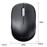 【即納】【代引不可】Bluetoothマウス 充電式 静音BluetoothブルーLEDマウス 無線 ワイヤレス マウス 手のひらサイズ 小型 軽量 コンパクト 便利 サンワサプライ MA-BBS308