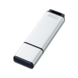 【代引不可】USBメモリ 超高速 USB3.1 Gen1 シンプルなアルミボディ 16GB USBポートに挿すだけですぐ使える シルバー サンワサプライ UFD-3AT16GSV