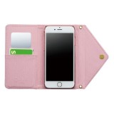 iPhone 6s/6 GIRLSi ダイアリーカバー 三つ折タイプ 手帳型 ミラー付 カード収納 かわいい おしゃれ ピンク サンクレスト i6S-GI10