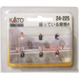 Nゲージ 座っている乗客4 鉄道模型 レイアウト ストラクチャー ジオラマ 風景 情景 素材 材料 カトー KATO 24-225