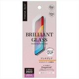 iPhone15 Plus iPhone15 ProMax 対応 ガイドフレーム付 液晶保護ガラス BRILLIANT アンチグレア  Premium Style PG-23CGLW01AG