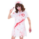 HW スプラッターナース ゾンビ 看護婦 ハロウィン コスプレ コスチューム 衣装 仮装 変装 レディースサイズ クリアストーン 4560320865575
