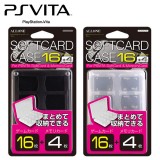PlayStationVita PSVITA ソフトカードケース ゲームカード16枚＋メモリーカード4枚収納 アローン ALG-PVC16