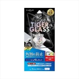 iPhone 15 対応 6.1inch (2Lens) ガラスフィルム TIGER GLASS 全面保護 ソフトフレーム ブルーライトカット LEPLUS NEXT LN-IX23FGSTB