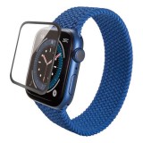 【代引不可】Apple Watch SE/Series 6/Series 5/Series 4 44mm 液晶保護ガラス 高硬度9H 3D PETフレーム付 全面保護 反射防止 指紋防止 エレコム AW-20MFLGFRMBK