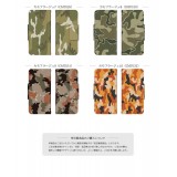 iPhone/らくらくスマートフォン/AQUOS 手帳型 ケース カバー カモフラージュ B2M TH-SMALL-CMT-BK