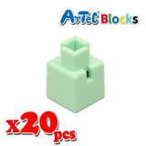 Artec アーテック ブロック ミニ四角 20ピース（薄緑）知育玩具 おもちゃ 追加ブロック パーツ 子供 キッズ アーテック  77831