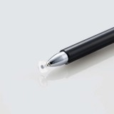 【代引不可】タッチペン ディスクタイプ 抗菌加工 クリップ付 スタイラス タッチ スライド スワイプ 快適操作 スマホ タブレット ブラック エレコム P-TPD02ABBK