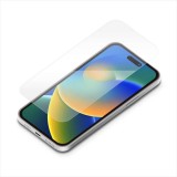 iPhone 14  Pro Max 6.7インチ 用 液晶全面保護ガラス ブルーライト低減 光沢 ガイドフレーム付 画面保護 ガラス 表面硬度10H dragontrail  PGA PG-22SGL03FBL