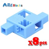 Artec アーテック ブロックR ハーフD 8ピース（水色）知育玩具 おもちゃ 追加ブロック パーツ 子供 キッズ アーテック  77888