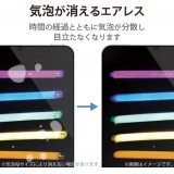 【代引不可】iPad mini 第6世代 2021年モデル 液晶保護フィルム ブルーライトカット 反射防止 抗菌加工 エアーレス エレコム TB-A21SFLBLN