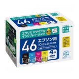 【即納】【代引不可】エプソン IC4CL46 互換リサイクルインクカートリッジ 4色パック(ブラック/シアン/マゼンタ/イエロー) エコリカ ECI-E464P/BOX
