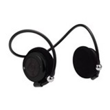 Bluetooth ステレオヘッドセット フレキシブルネックバンド型 ワイヤレス 音楽 通話 スマホ PC オーディオ ブラック グリーンハウス GH-BHHSNK
