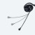 【代引不可】ヘッドセット 有線 USB 折りたたみ型 ネックバンドタイプ ケーブル長1.8m コンパクト 収納 持ち運び 便利 ブラック エレコム HS-NB06UBK