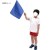 小旗 コバルトブルー 10本組 カラー フラッグ 10本セット 運動会 イベント 応援 アーテック 18192