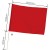 特大旗 直径12ミリ（赤）フラッグ 運動会 体育祭 スポーツ クラス チーム 応援 観戦 アーテック  2196