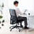 【即納】【代引不可】高耐荷重メッシュチェア オフィスチェア 椅子 デスクワーク ロッキング機能 ガス圧リフト ブラック サンワサプライ SNC-NET20BK