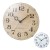 【即納】rimlex 時計 設置スペースに困らない置掛両用時計 連続秒針 球面ガラス 置掛両用 スタンド付き 掛け時計 置き時計 ノア精密 W-614