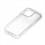 iPhone15 Pro 対応 ケース カバー グラデーションハイブリッドケース ラメｘホワイト iPhoneカバー iPhoneケース Premium Style PG-23BPT13WH