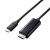 【即納】【代引不可】USB Type-C to HDMI 変換 ケーブル 2m ブラック やわらかケーブル 映像変換ケーブル エレコム MPA-CHDMIY20BK