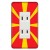 コンセントカバー 3口用 国旗　64デザイン 053 マケドニア ドレスマ FGS053-3-SOCKET