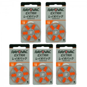 【即日出荷】RAYOVAC 補聴器用電池 PR48(13) 6粒入り 5シートセット  RAYOVAC  -