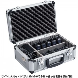 【代引不可】キャリングアルミケース 移動 堅牢 鍵付き ショルダーベルト サンワサプライ MM-WGS4-BOX1