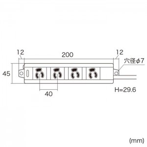 【即納】【代引不可】マグネット付き電源タップ 通電ランプ付き・抜け止めタイプ・スイングプラグ仕様 電源タップ（3P・4個口・5m） サンワサプライ TAP-MG341N2PN-5