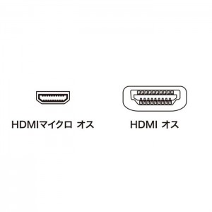 【即納】【代引不可】イーサネット対応 ハイスピードHDMIマイクロケーブル ブラック 1m 4K/30Hz・フルHD対応のデジカメやタブレットに サンワサプライ KM-HD23-10K