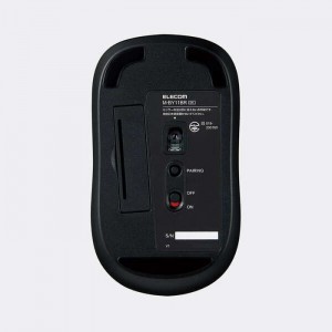 【代引不可】Bluetooth5.0 静音IRマウス Mサイズ 抗菌加工 軽量 3ボタン IR LEDマウス シンメトリーデザイン 右利き 左利き 便利 エレコム M-BY11BRSK