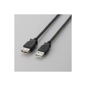 【即納】【代引不可】エレコム USB2.0延長ケーブル（A-A延長タイプ）[2.0m] U2C-E20BK U2C-E20BK