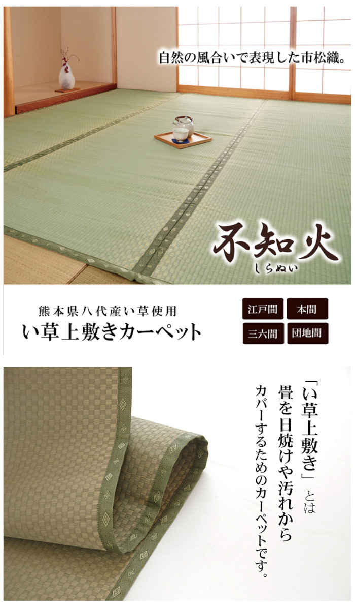 スペシャルバージョンの-日本製 い草 上敷き/ラグマット 抗菌 防臭 調