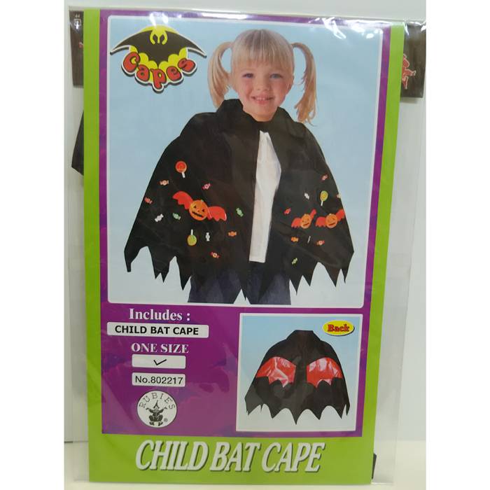 【アウトレット（保証なし）】CHILD BAT CAPE バットケープ コウモリ コスチューム キッズサイズ RUBIES JAPAN 802217